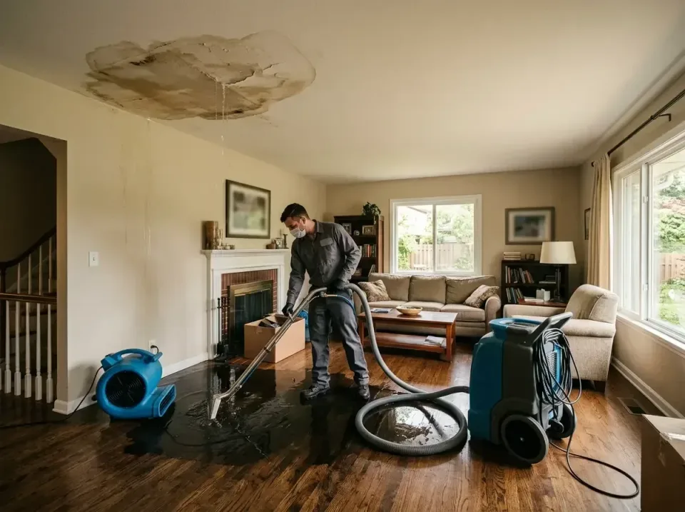attic-pipe-burst-ceiling-drip-008 — frequently asked questions, Water Damage Restoration & Carpet Care in South Run, VA